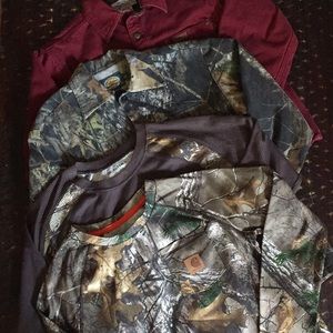 Lot of carhartt/cabelas boys shirts